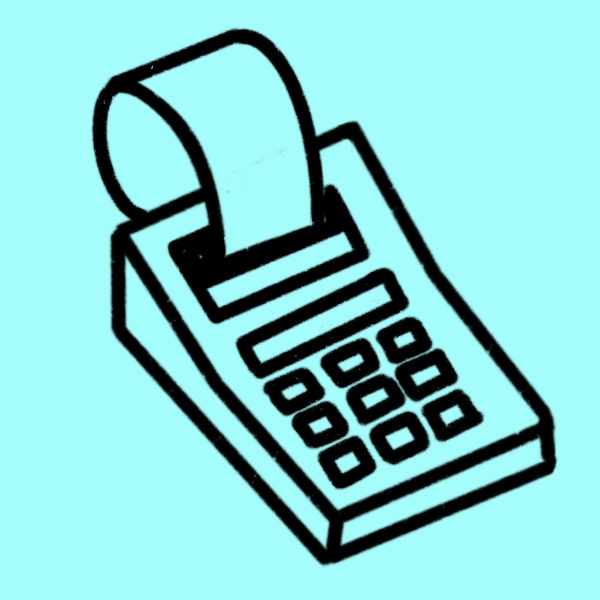 Bookkeeping services - Icon of adding machine